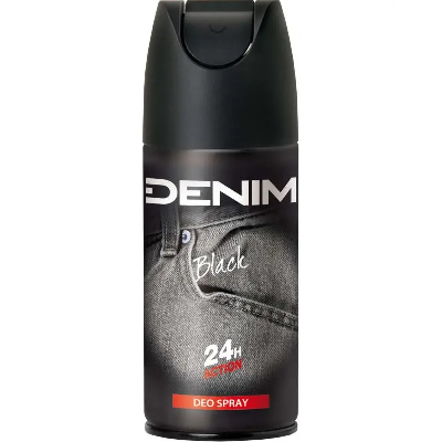 DENIM DEO SPRAY 150ML BLACK