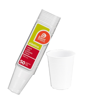 BEST COPOS DESCART. 200CC BRANCOS 50UN