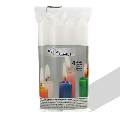 LUMAR VELAS 4UN CILINDRICAS BRANCA