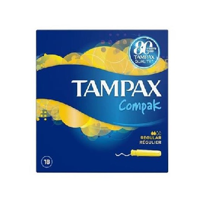 TAMPAX TAMPOES COMPAK REGULAR 18UN