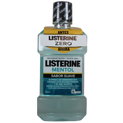 LISTERINE 500ML MENTOL SUAVE