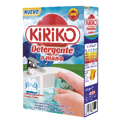 KIRIKO DETERGENTE 400GR PÓ MÃO