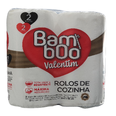 BAMBOO VALENTIM ROLO DE COZINHA 2 ROLOS