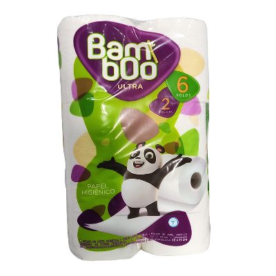 BAMBOO ULTRA PAPEL HIGIENICO 6 ROLOS