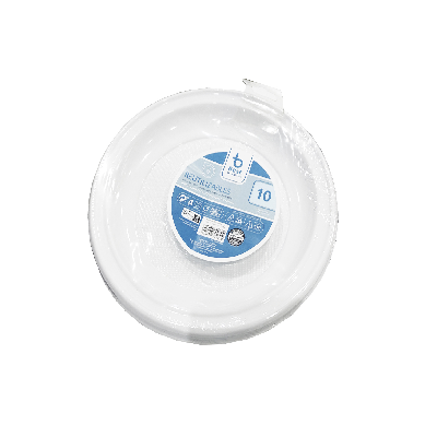 BEST CONJUNTO 10 PRATOS DESCARTAVEL 22CM