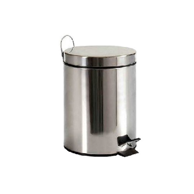 BERILO BALDE P/LIXO INOX C/ PEDAL 5LT