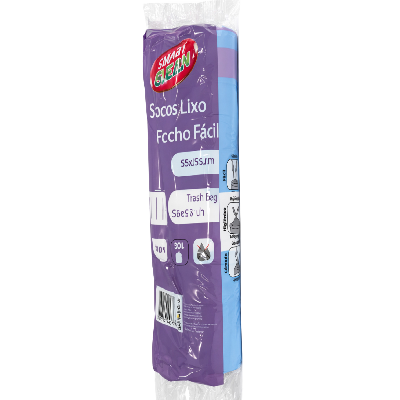 SMARTCLEAN SACO P/LIXO 55X55 30LT 15UN