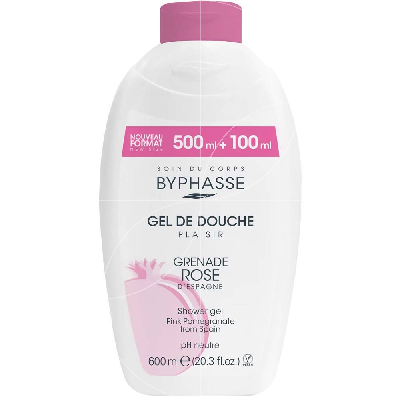 BYPHASSE GEL BANHO 600ML GRENADE ROSE