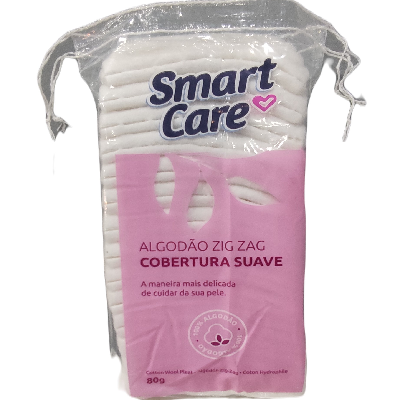 SMARTCARE ALGODAO BOLSA ZIG ZAG 80G