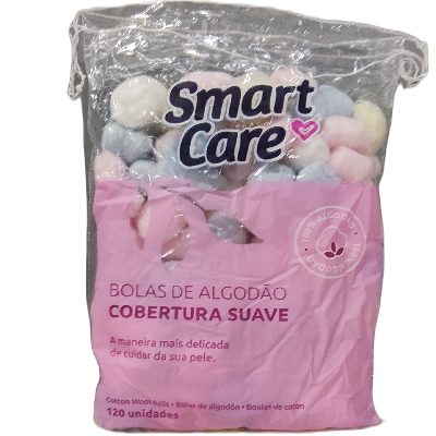 SMARTCARE ALGODAO BOLAS EM BOLSA 120UN