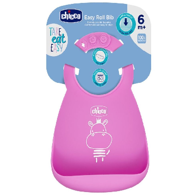 CHICCO BABETE SILICONE ROSA 6M+