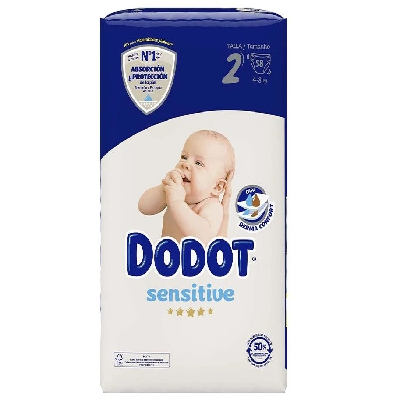DODOT FRALDAS SENSITIVE T2 58UN 4-8KG