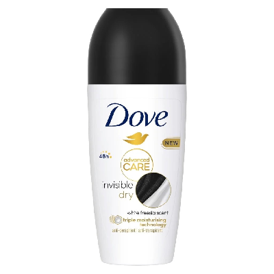 DOVE ROLL ON 50ML INVISIBLE DRY (684)