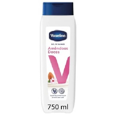 VASELINE GEL BANHO 750ML AMÊNDOA DOCES