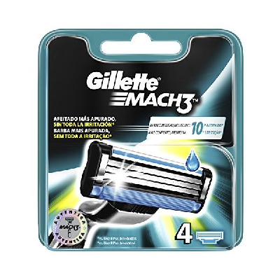 GILLETTE RECARGA MACH3 C/4