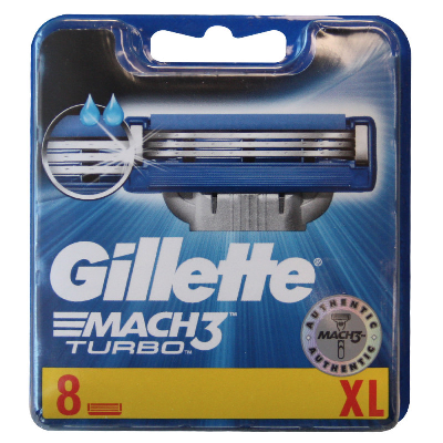 GILLETTE RECARGA MACH3 TURBO C/8