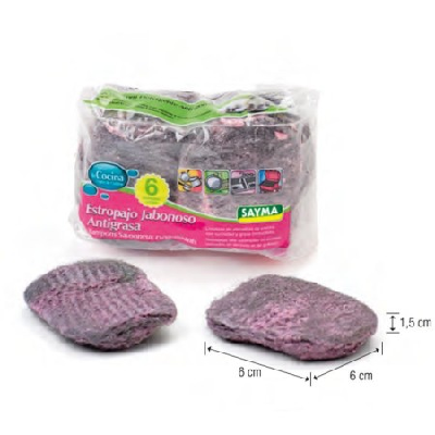 SAYMA ESFREGAO C/ SABÃO 6UN