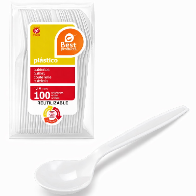 BEST CONJ.100 COLHER DESCART. CAFE 12,5C