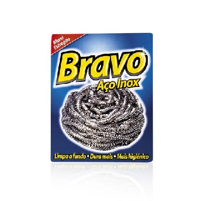 BRAVO ESFREGÃO AÇO INOXIDÁVEL