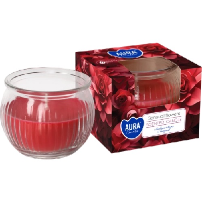 AURA VELA VIDRO 80GR SENSUAL FLOWERS