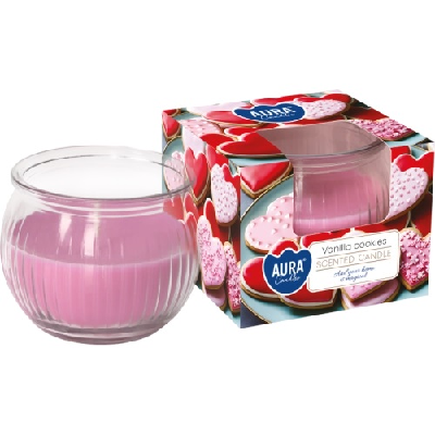 AURA VELA VIDRO 80GR BAUNILHA COOKIES
