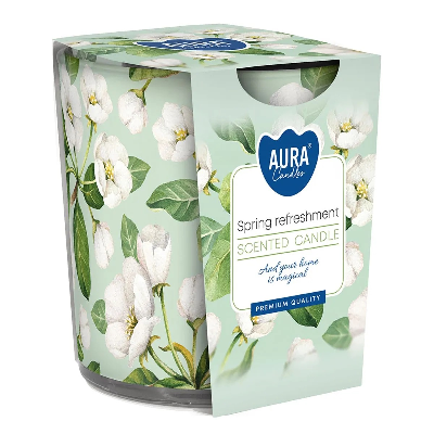 AURA VELA VIDRO 100GR SPRING