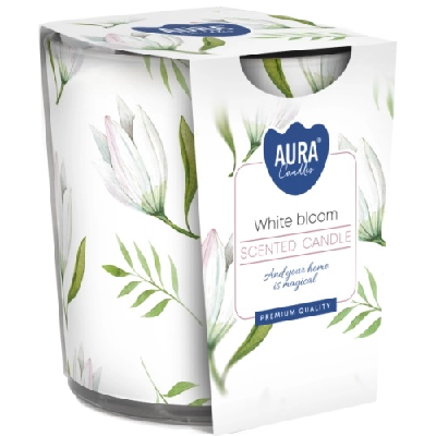 AURA VELA VIDRO 100GR WHITE BLOOM