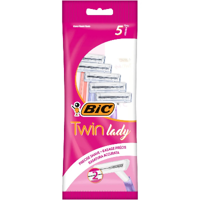 BIC MÁQ. TWIN LADY 2 LÂMINAS C/5