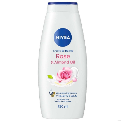 NIVEA GEL BANHO 750ML ROSE&ALMOND OIL