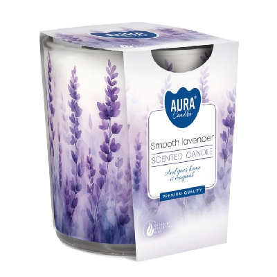 AURA VELA VIDRO 100GR LAVANDA SUAVE