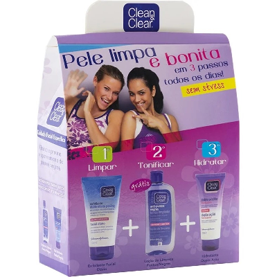 CLEAN&CLEAR 400ML EXF. FACIAL 3 PASSOS