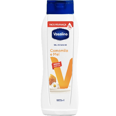 VASELINE GEL BANHO 1LT CAMOMILA&MEL