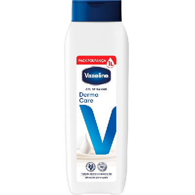 VASELINE GEL BANHO 1LT DERMA CARE