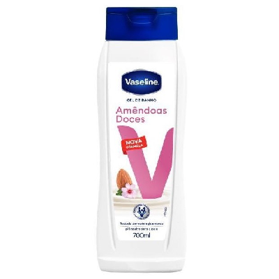 VASELINE GEL BANHO 700ML AMENDOAS DOCES 