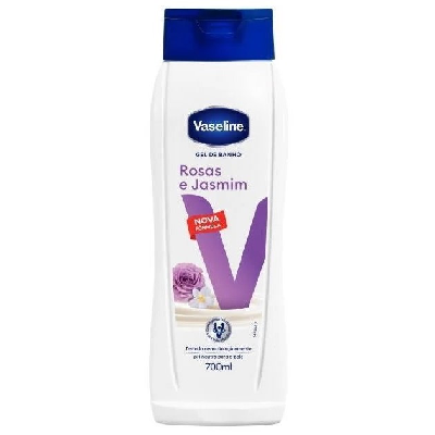 VASELINE GEL BANHO 700ML ROSAS&JASMIM