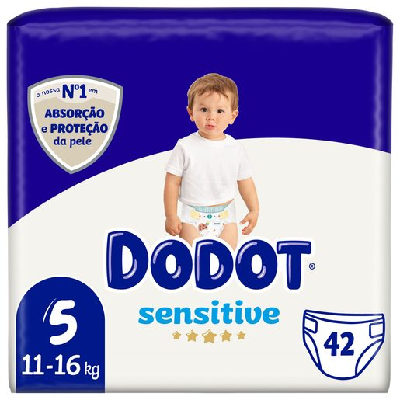 DODOT FRALDA SENSITIVE T5 42UN 11-16KG