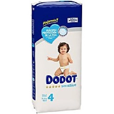 DODOT FRALDA SENSITIVE T4 48UN 9-14KG