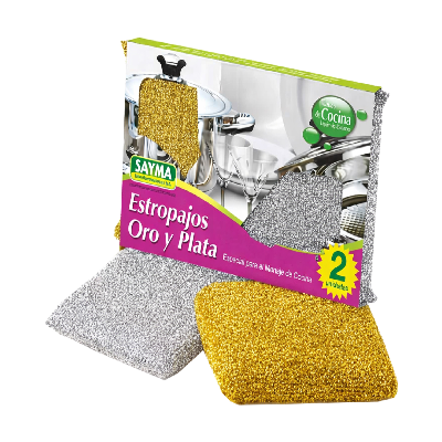 SAYMA ESFREGAO OURO&PRATA 2UN