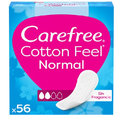 CAREFREE PENSOS NORMAL COTTON 56UN
