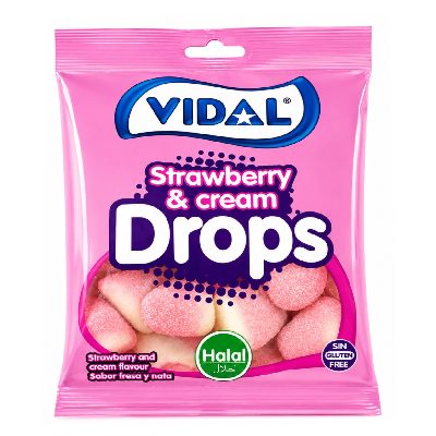 VIDAL GOMAS 90GR MORANGO&CREME (702)
