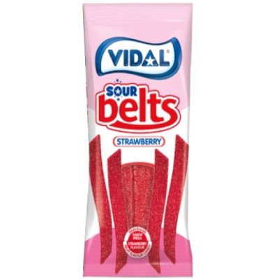 VIDAL GOMAS 90GR TIRAS MORANGO (948)