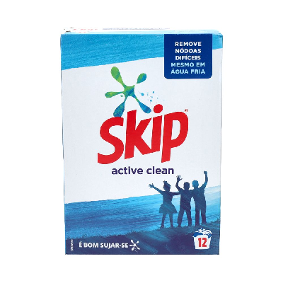 SKIP PÓ 12D 0,6KG ACTIVE CLEAN
