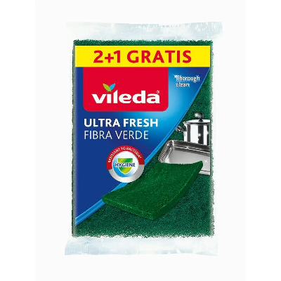 VILEDA ESFREGÃO VERDE 2+1 ULTRA FRESH