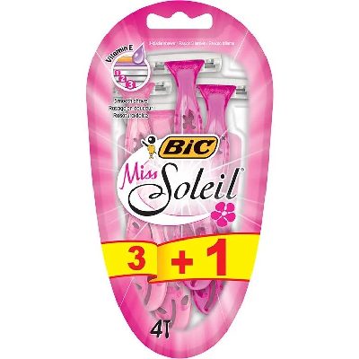 BIC MÁQ. MISS SOLEIL 3 LÂMINAS C/4 