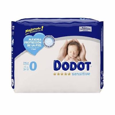 DODOT FRALDA SENSITIVE T0 24UN 3KG
