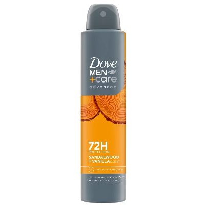 DOVE DEO SPRAY 250ML MEN SANDALWOOD