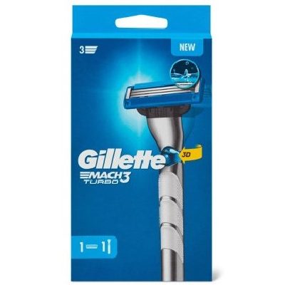 GILLETTE MÁQUINA MACH 3 TURBO+1 RECARGA