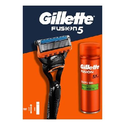 GILLETTE MÁQUINA FUSION 5+1 RECARGA+GEL 