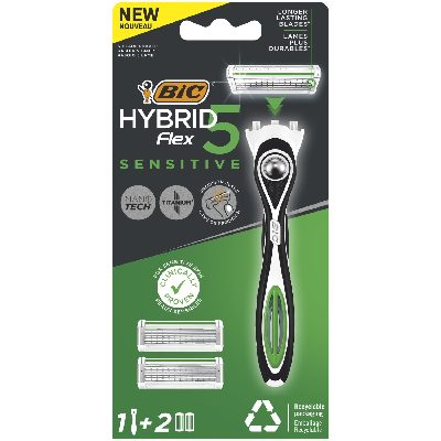 BIC MÁQ. HYBRID FLEX5 SENS.+2 RECARGAS