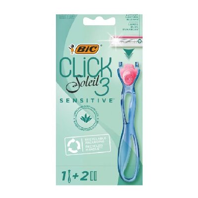 BIC MÁQ. SOLEIL CLICK3 SENS.+2 RECARGAS